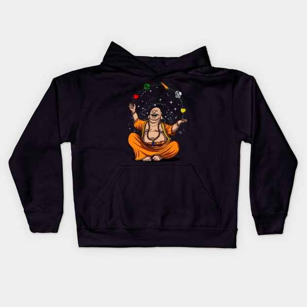 Buddha Vegan Kids Hoodie by underheaven